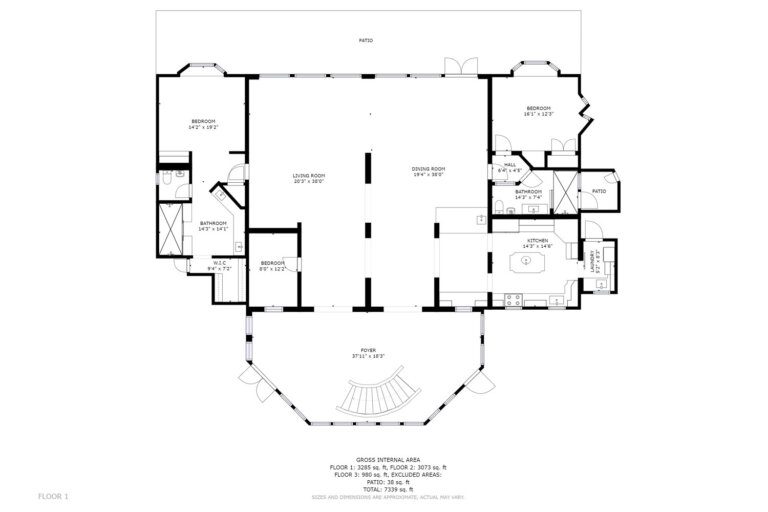 Floor Plan - Seascape Villa Cayman Islands Caribbean Vacation Beachfront Rental